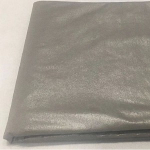 Silverpläterad non-woven tyg Silverfiber strålningssäker trasa Silverfiber skärmduk