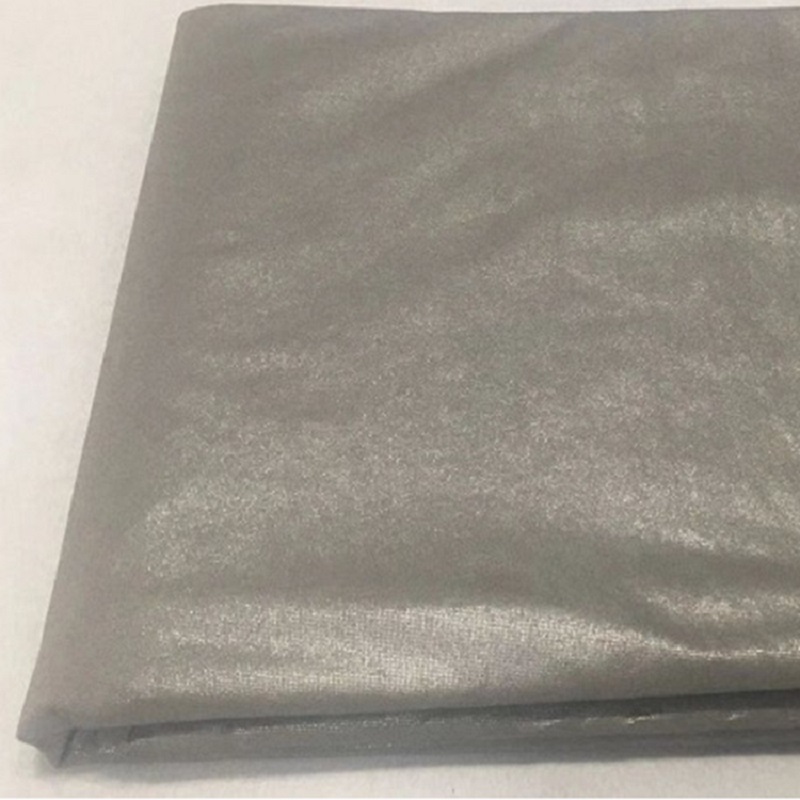Silverpläterad non-woven tyg Silverfiber strålningssäker trasa Silverfiber skärmduk