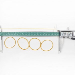 Anti-åldrande gult transparent gummiband med hög elasticitet fabrik grossist anpassningsbar gummiring