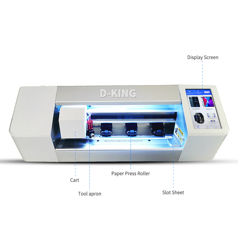 Skärm för värmeförsäljning Skydda Cutting Plotter Machine Tpu Fullständig omslagsmaskin Plotter