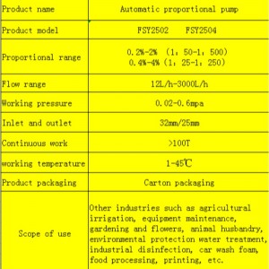 Automatisk proportionell gödselpump