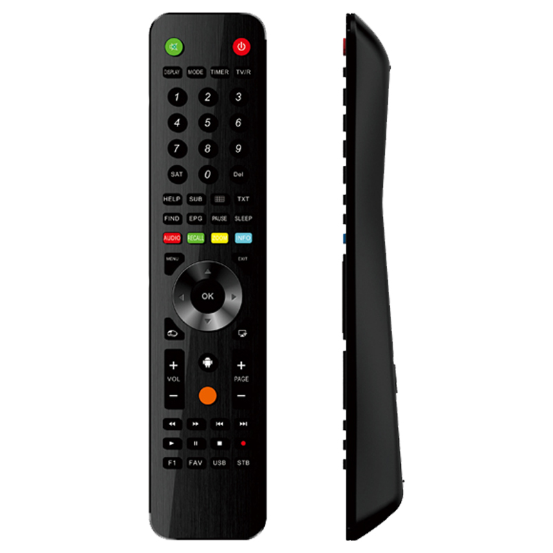 Factory top sale multifunktionell precision jvc TV fjärrstyrning IR/RF trådlös fjärrkontroll för alla märken TV/set top box