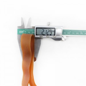 Tillverkare anpassade specialspecifikationer gummiband slitstarka och högtemperaturbeständiga primärfärggummiband