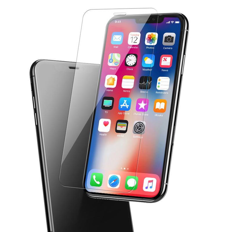 Het 9H Premium skärmfilm i härdat glas för Apple Iphone XS skärmskydd