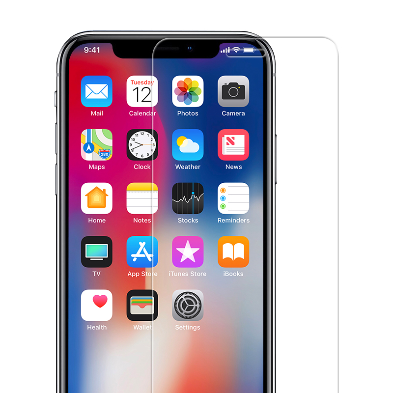 Het 9H Premium skärmfilm i härdat glas för Apple Iphone XS skärmskydd