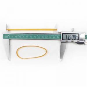 Fabriksanpassad gul transparent högtemperaturbeständigt och anti-aging industriellt gummiband