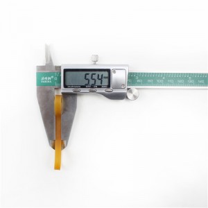 Tillverkarens skräddarsydda utvidgade gula genomskinliga högtemperaturbeständiga icke-skiftande industriella gummiband