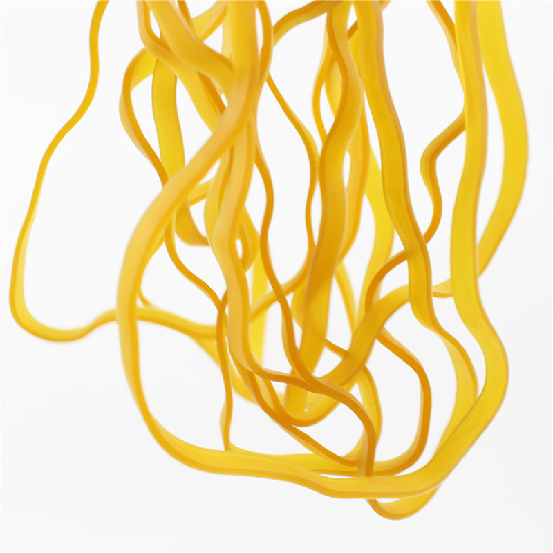 Fabriksanpassadnaturgummi gul transparent hög elasticitet stark seghet anti-aging industriellt gummiband