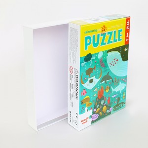 Toy förpackning, lock, bottenlåda.