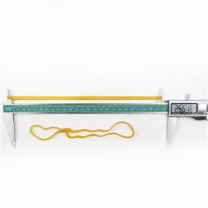 Customizable förlängt och utvidgatnaturligt gult genomskinligt slitstarkt högt motståndskraft industriellt gummiband