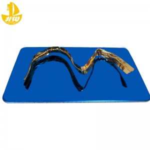 Rostfritt stålspegelpanelnr 1