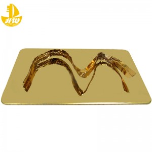 Rostfritt stålspegelpanelnr 3