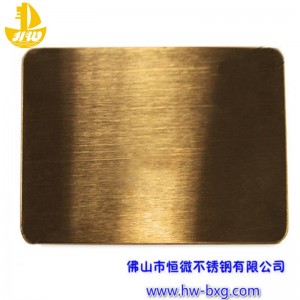 Färg Rostfritt Stål Tråddragningskortnr 6