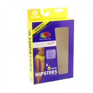 Kläder underkläder underkläder displaybox, fönsterkort.