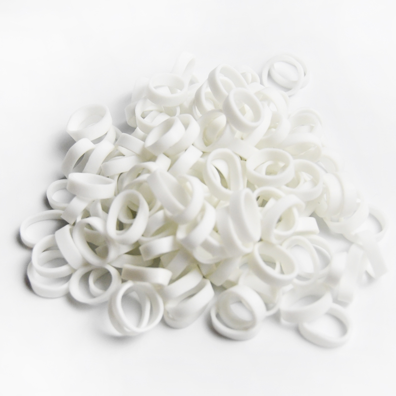 Fabriksanpassad Partihandel Vit Hög Elasticitet Anti-Aging Data Cable Strapping Ring