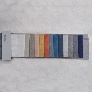 Garnfärgad bomullslinne tyg BNT1903