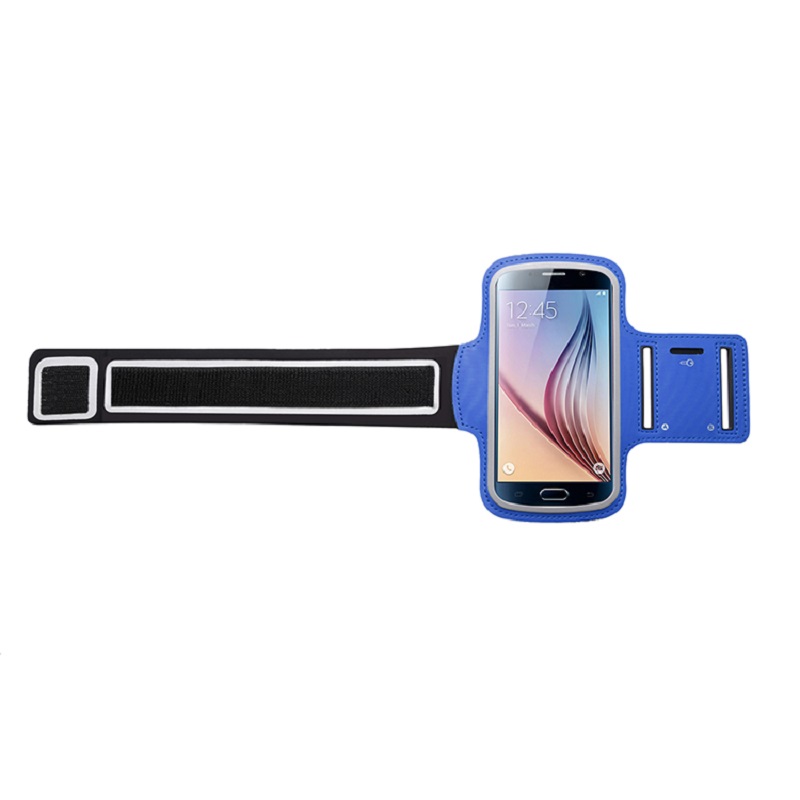 Miljövänlig Modern Running Jogging LED Armband Elastisk Sport Telefon Armband PU Läder Mobiltelefon Armväska
