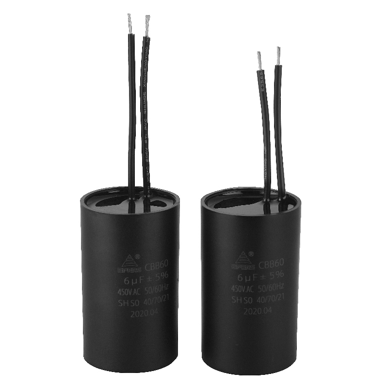 6UF 450V SH S0 40/71/21 CBB60 Kondensator för AC-motor
