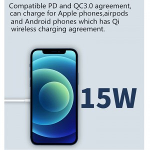 Magnetisk Magsafe Trådlös Telefonladdare 15W Portable Magsafe Laddare för Apple iPhone 12 11 Pro Max Bästsäljande produkt Amazon Hot Style