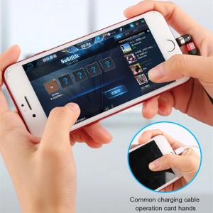 2: a GEN 540 ROTATION MICRO USB-typ C Magnetisk laddningskabel Nylon flätad magnetisk Snabbladdning USB-kabel