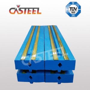 Hög krom, martensit med keramisk blåsbar för Kleemann MR110, MR122, MR130 slagkrossare