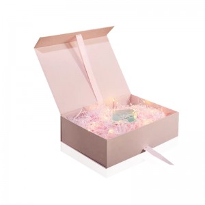 Partihandel Flap Lid Magnetisk Box Kartong Tillverkare Custom Logo Printing Cardboard Magnetisk stängning