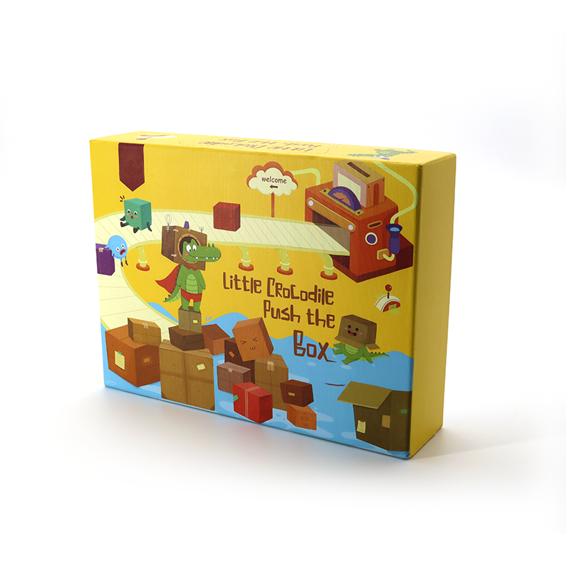 Anpassad storlek och designpapper Jigsaw Puzzle Presentförpackning Kartong Styva lådor