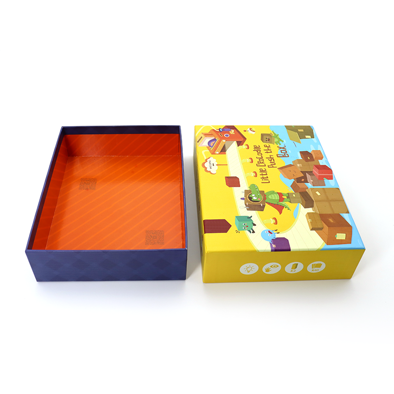 Anpassad storlek och designpapper Jigsaw Puzzle Presentförpackning Kartong Styva lådor