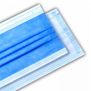 Anpassad logotyp Midical Grade 3ply disponibelnon woven singel användning ansiktsmask
