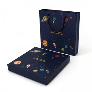 Anpassad rosa lock och bas lyxiga valentiner hår kartongpapper presentförpackning