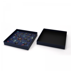 Anpassad rosa lock och bas lyxiga valentiner hår kartongpapper presentförpackning