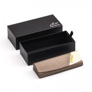 Högkvalitativ rektangel Anpassa Utskriftslogo Solglasögon Förpackning Kartong Presentförpackning Partihandel Solglasögon Box Lådstil