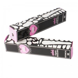 Svart och rosa konst Paper Eyelash boxutskrift