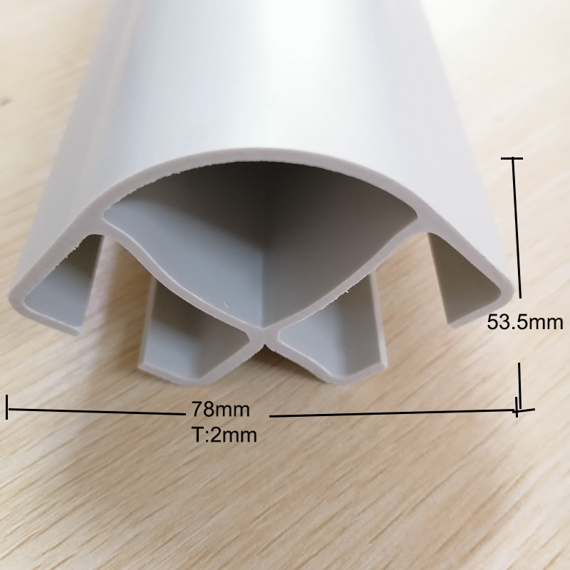 Plasthörna gemensamma extruderade profiler
