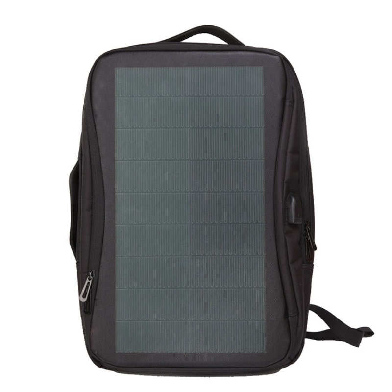 Solar Laddning Ryggsäck Solpaneler Laptop
