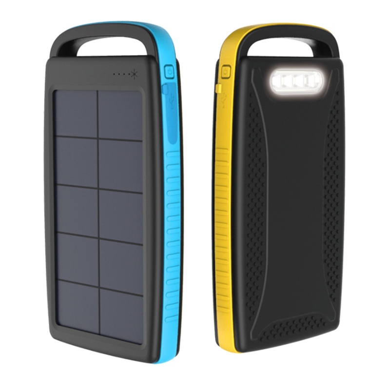 Amazon Vattentät Dual Solar Outdoor Charger Portable Power Bank för vandring och resor