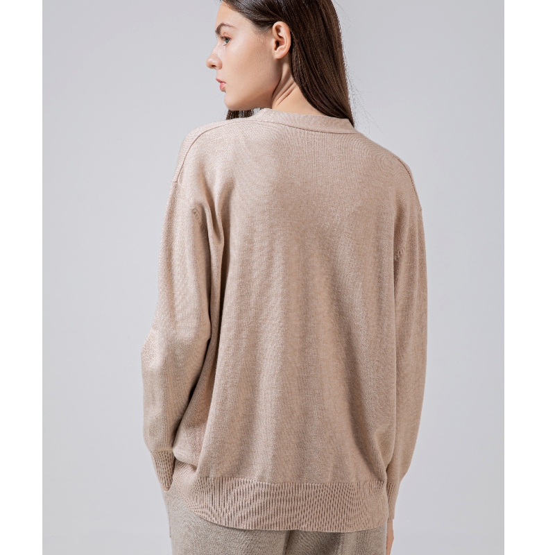 Modig trend Enkel Fritid Joker Foundation Cardigan Sticka Single Top 68056#