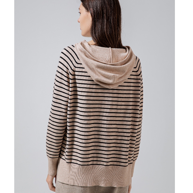 Modig trend Enkel Fritid Joker Foundation Sticka Hoodie Striped Single Top 68060#