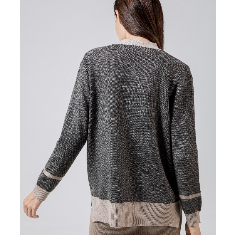 Modig trend Casual Joker Weave Hemp Sticka kort kappa 69012#