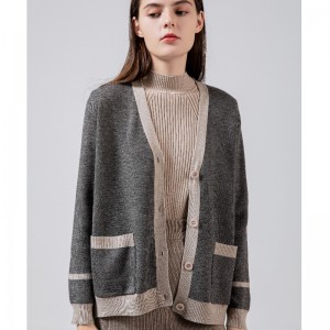 Modig trend Casual Joker Weave Hemp Sticka kort kappa 69012#