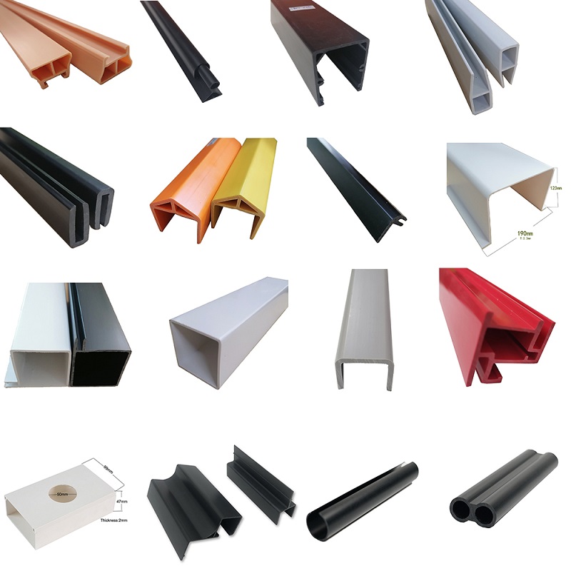 Samsträngsprutad PP PC PP ABS-höfter Plast PVC-extrudering Rektangulär Square Hollow Pipe PVC-rör
