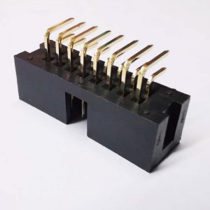 2x8p 2.54mm Pitch Högervinkel Dip Box Header Kvinna uttag