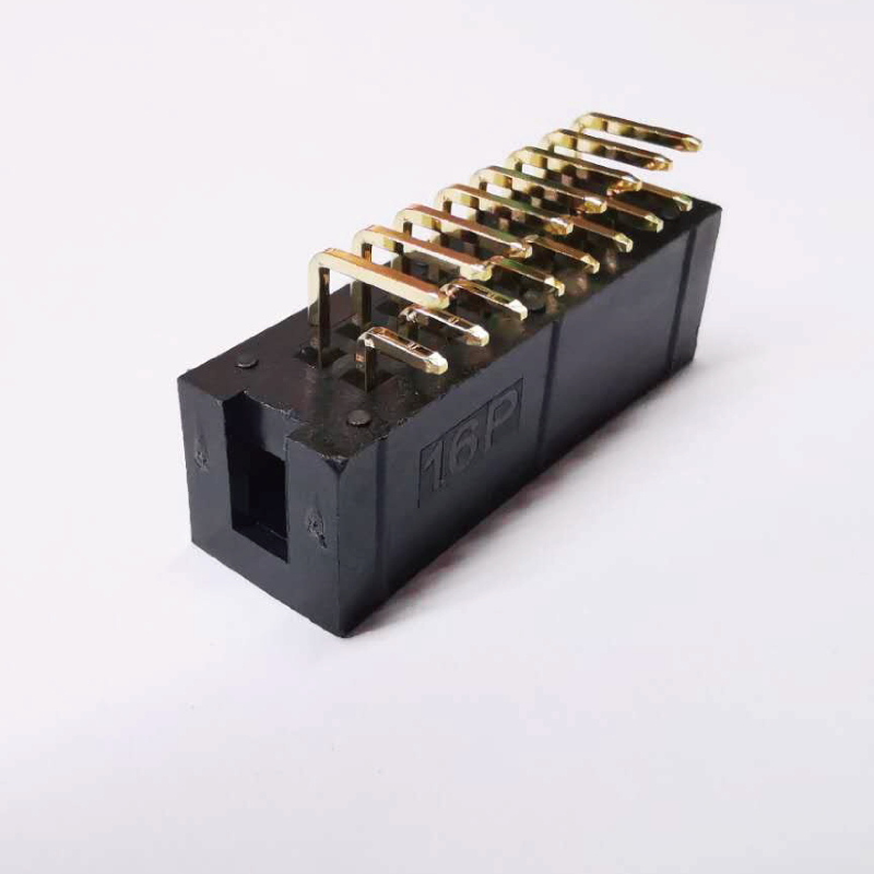 2x8p 2.54mm Pitch Högervinkel Dip Box Header Kvinna uttag
