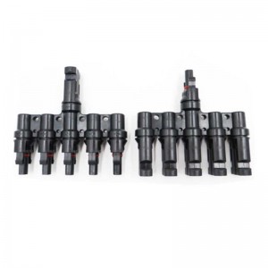 5 till 1 Solpanel Photovoltaic T-typ grenkontakt 30A Kvinna och man för solpanelkabelkontakt