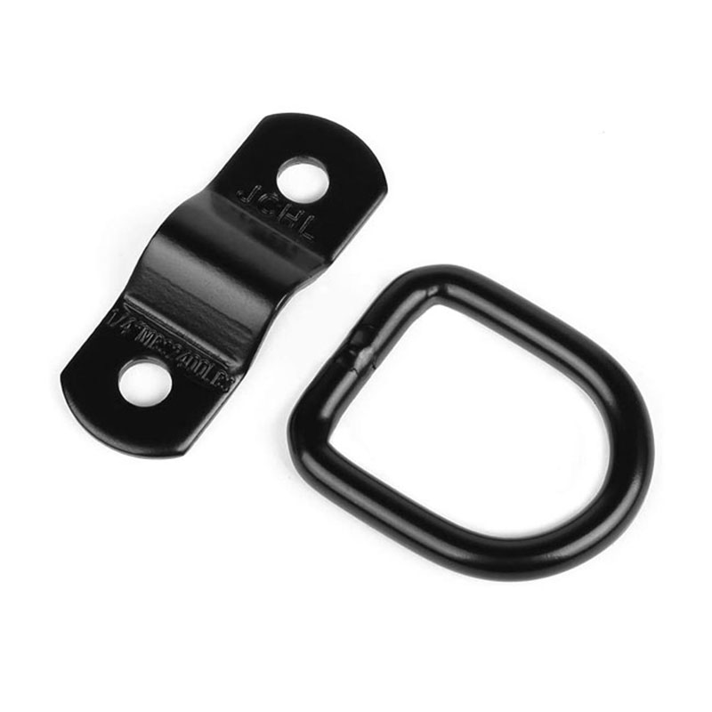 D Ringar Tie Down Ankare Krokar För Trailer Truck Bed Bracket Enclosed Points Pickup Camper Surface Mount D-Ring Heavy Duty 1/4 \\ \