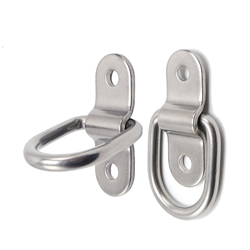 D-Ring Tie Down Anchor 12x 1/4 \\ '\\' Stainless Steel D-Ringar Trailer D Ring Tie Downs, 700lbs D-Ring Bracket, D Ring Monteringsplatta Tie Down Points för Ratchet Tie Down Straps Bil Truck Bed Cargo