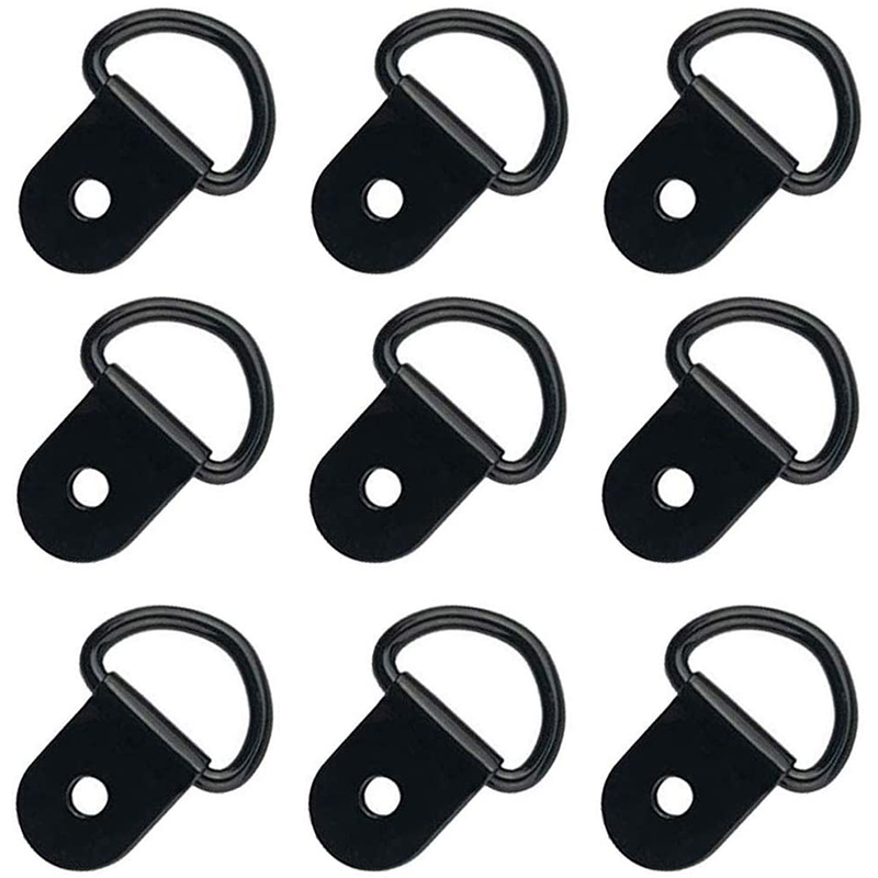 D-Ring Tie Downs, D-Ringar Ankare Lashing Ring för laster på släpvagnar RV CAMPERS VANS ATV SUV Båtar Motorcyklar etc Vehicles Tung plikt Tie Down Ring med monteringsfäste