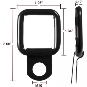 Hardtop Snabbt borttagningsfäste Thumb-skruvar och muttrar Tie down D-Ringar Ankare Ersättning för 1995-2017 JK YJ TJ JKU Sport Sahara Freedom Rubicon X&Obegränsad