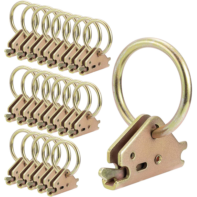 Stål E-Track O Ring Tie Down Anchors för E-Track Tiedown System i sluten Trailer Flatbed Truck för lastkontroll&Ytmontering