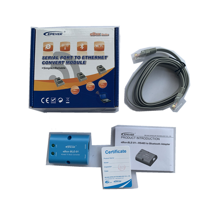 WiFi seriell server RS485 till Bluetooth-adapter för Soalr Controller Inverter Epsolar LS vs A vs Bn Tracera Tracerbn Shi